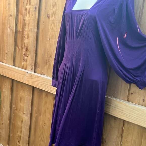 ⭐️ Bogo⭐️🦋 New Bcbg Max Sz XS purple bubble arm  A line dress - Picture 2 of 14